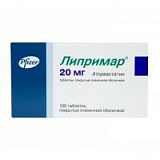 цена ЛИПРИМАР ТАБЛ. П/ПЛЕН/ОБ. 20МГ №100 в Доброй Аптеке купить ЛИПРИМАР ТАБЛ. П/ПЛЕН/ОБ. 20МГ №100 в Доброй Аптеке